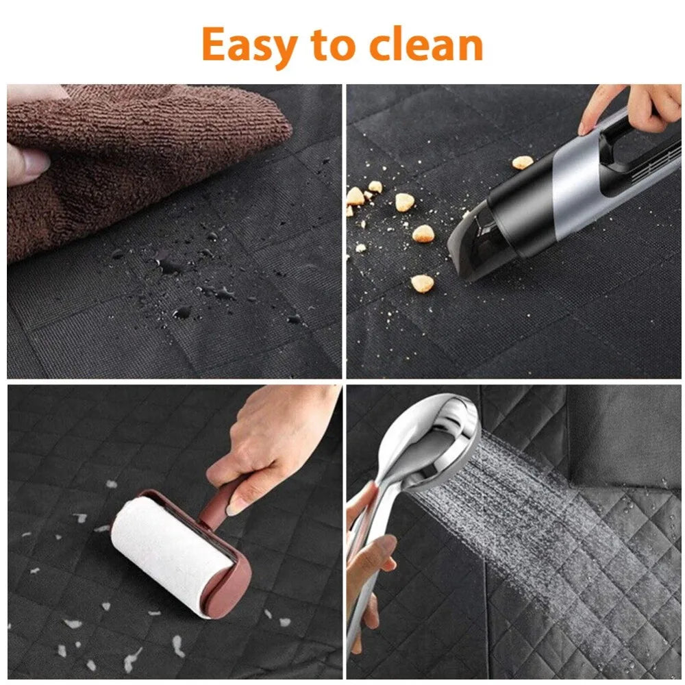 Vehicle Rear Seat Protection Mat for Pets, Oxford Fabric Waterproof Scratch Resistant Pet Car Back Seat Cushion, Non-slip Dog Seat Cover Suitable for Outdoor Driving and Pet Travel